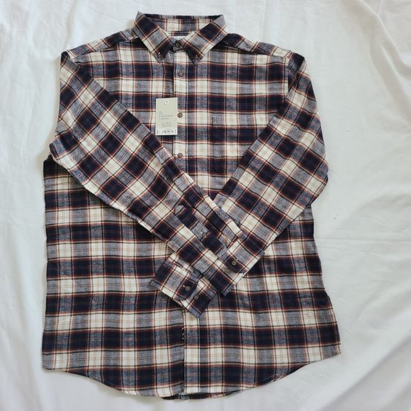 Men's Croft & Barrow Long Sleeve Flannel Shirt L - Picture 6 of 7